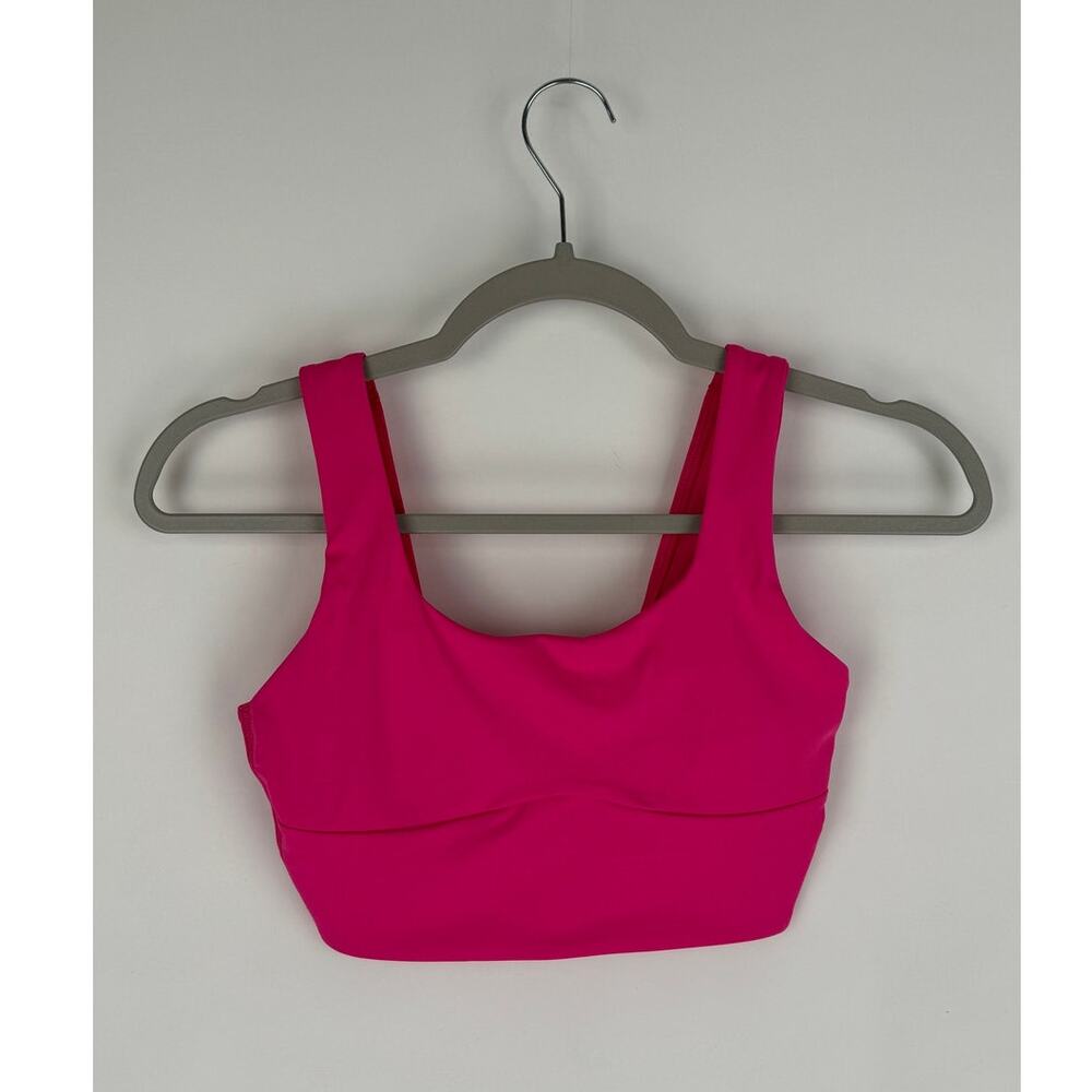 GymShark Longline Sports Bra Womens XS Bright Fuchsia Pink New B4A9L Training